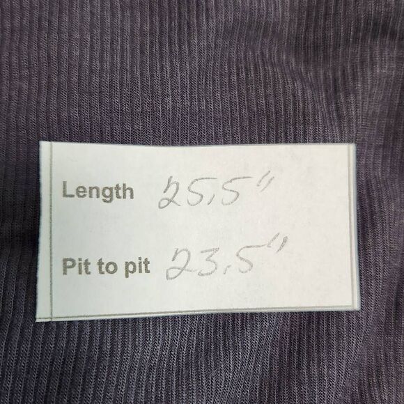 Michael Lauren Dark Gray Ribbed Knit Layered Back Tunic NWT Size XS - Picture 11 of 11